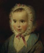 Friedrich von Amerling Portrat der Prinzessin Sophie von Liechtenstein (1837-1899) im Alter von etwa eineinhalb Jahren oil painting